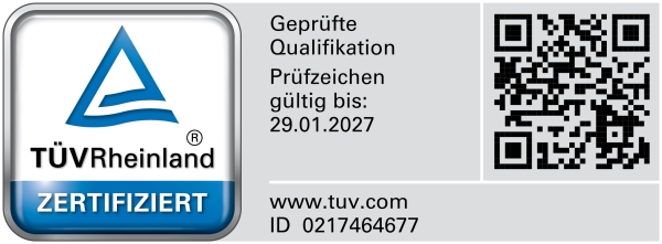 Gutachter für das Dachdecker- und Klempnerhandwerk mit TÜV Rheinland geprüfter Qualifikation