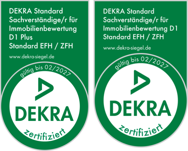 Dekra zertifizierter Sachverständiger für Immobilienbewertung D1 plus - Berlin